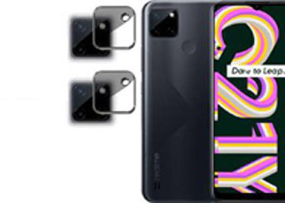 DAFFIN Back Camera Lens Glass Protector for REALME C21Y LENS(Pack of: 2)
