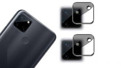 DAFFIN Back Camera Lens Glass Protector for REALME C21Y LENS PROTECTOR(Pack of: 2)