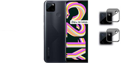 DAFFIN Back Camera Lens Glass Protector for REALME C21Y LENS(Pack of: 2)