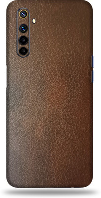 LAMHA Realme 6I Mobile Skin(Ultra Super Brown Leather Skin With High Matte Finish.,.)