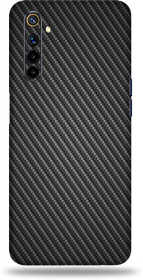 Jeeva Creation Realme 6i, real me 6i Mobile Skin(Ultra Super Black Carbon Fiber Skin With High Matte Finish.)
