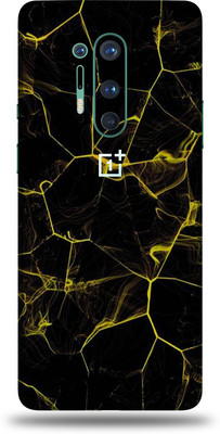 AsSkin One Plus 8 Pro, oneplus 8 pro Mobile Skin(Ultra Super Black Abstract Skin With High Gloss Finish).0786)