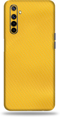 Jeeva Creation Realme 6i, real me 6i Mobile Skin(Ultra Super Yellow Carbon Fiber Skin With High Matte Finish.)