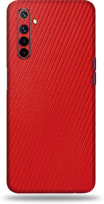 LAMHA Realme 6I Mobile Skin(Ultra Super Red Crbon Fiber Skin With High Matte Finish.,.)