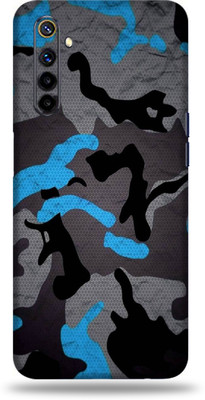 BugguSkin Realme 6i, realme 6i Mobile Skin(Ultra Super Camouflage Blue Skin With High Matte Finish., Mobile Skin (Back+Side+Camera))