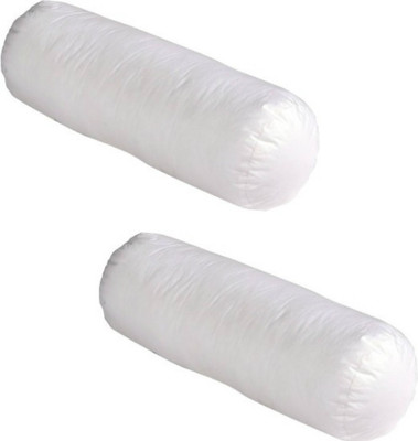 SRV Polyester Fibre Solid Bolster Pack of 2(White)