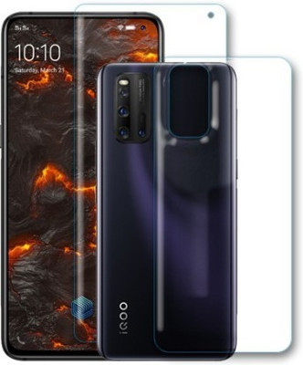 JINTECK Edge To Edge Tempered Glass for Vivo iQOO 3 5G (Flexible)(Pack of 2)