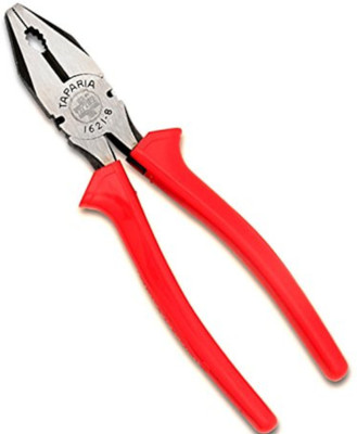 TAPARIA 1621-8 Pliers 210mm 904 2in1 Screw Driver WS06 Wire Stripper 814 Neon Bulb Tester SKE18 Snap off Cutter Pack of 5 Hand Tool Kit(5 Tools)