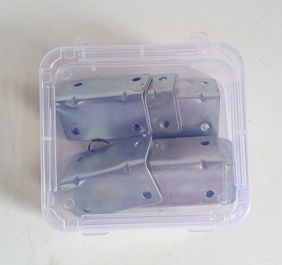 NR TRADERS L Bracket 1 x 1 x 2 (12 Pcs) 3 Shelf Bracket(Iron)