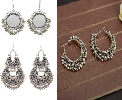 Samridhi DC Fashionable Princess Charming Alloy Chandbali Earring, Hoop Earring