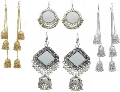 Samridhi DC Elite Oxidised Silver Earring German Silver Drops & Danglers