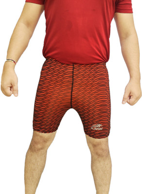 playway Printed Men Red Sports Shorts
