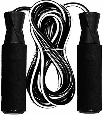 LYCAN Rope for Men,Women,WeightLoss,Sports,Exercise, FitnessandWorkouts,(Black) Ball Bearing Skipping Rope(Length: 274 cm)