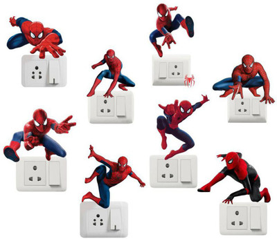 Archi Graphics Studio 25 cm Switch Board Sticker Self Adhesive Sticker(Pack of 8)