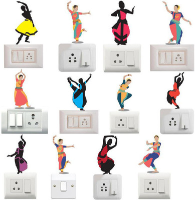 Archi Graphics Studio 25 cm Switch Board Sticker Self Adhesive Sticker(Pack of 10)