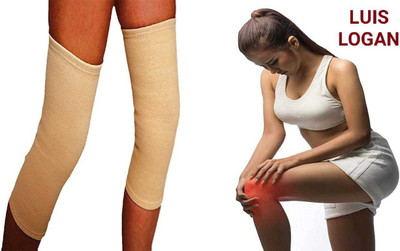 LUIS LOGAN ORTHO Stretchable Knee Cap Support the limbs & joints (Beige,L) Knee Support(Beige)