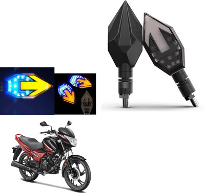 COMICAL Front, Rear LED Indicator Light for Hero Universal For Bike(Blue, Yellow)