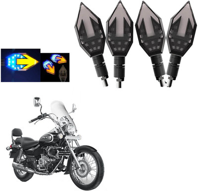 COMICAL Front, Rear LED Indicator Light for Bajaj Avenger(Blue, Yellow)