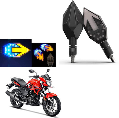 COMICAL Front, Rear LED Indicator Light for Hero Xtreme(Blue, Yellow)
