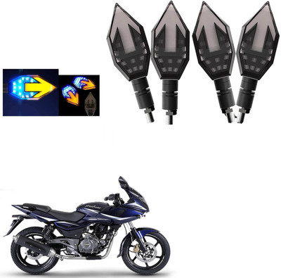 COMICAL Front, Rear LED Indicator Light for Bajaj Pulsar 220(Blue, Yellow)