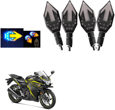 COMICAL Front, Rear LED Indicator Light for Honda CBR 250R(Blue, Yellow)