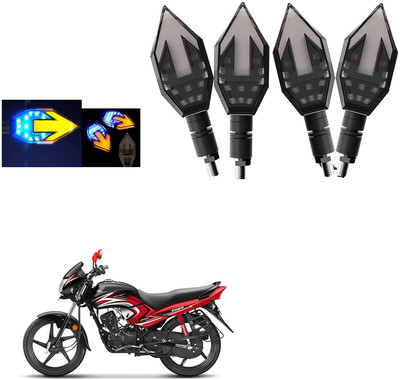 COMICAL Front, Rear LED Indicator Light for Honda Dream Yuga(Blue, Yellow)