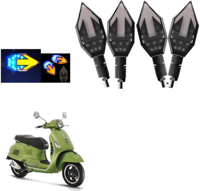 COMICAL Front, Rear LED Indicator Light for Piaggio Vespa(Blue, Yellow)