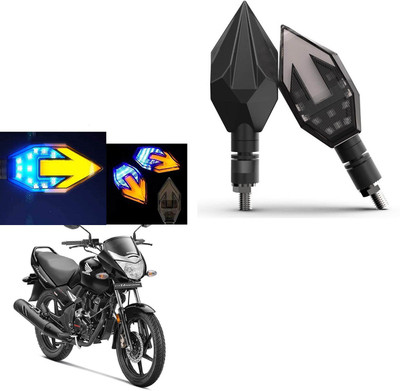 COMICAL Front, Rear LED Indicator Light for Honda Unicorn(Blue, Yellow)