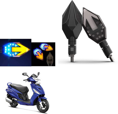 COMICAL Front, Rear LED Indicator Light for Hero Maestro(Blue, Yellow)