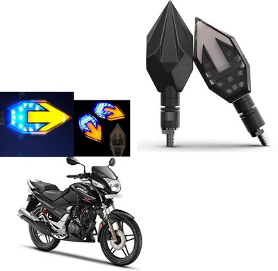 COMICAL Front, Rear LED Indicator Light for Hero CBZ Xtreme(Blue, Yellow)