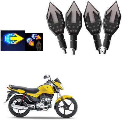 COMICAL Front, Rear LED Indicator Light for Mahindra Universal For Bike(Blue, Yellow)