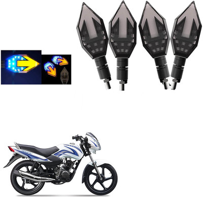 COMICAL Front, Rear LED Indicator Light for TVS Star Sport(Blue, Yellow)