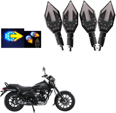 COMICAL Front, Rear LED Indicator Light for Bajaj Avenger 150(Blue, Yellow)