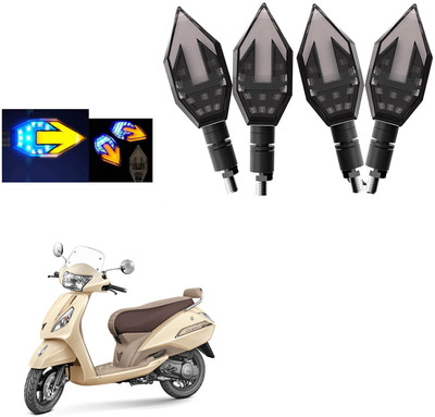 COMICAL Front, Rear LED Indicator Light for TVS Jupiter(Blue, Yellow)