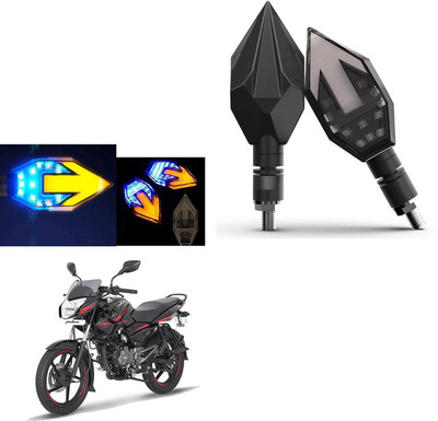 COMICAL Front, Rear LED Indicator Light for Bajaj Pulsar 135 LS(Blue, Yellow)