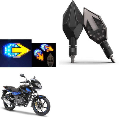 COMICAL Front, Rear LED Indicator Light for Bajaj Pulsar 150 DTS-i(Blue, Yellow)