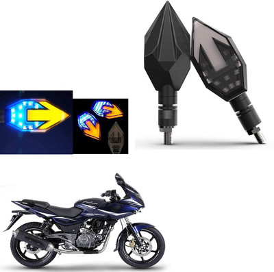 COMICAL Front, Rear LED Indicator Light for Bajaj Pulsar 220(Blue, Yellow)