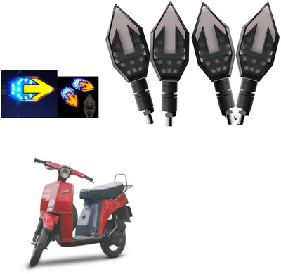 COMICAL Front, Rear LED Indicator Light for Bajaj Sunny(Blue, Yellow)