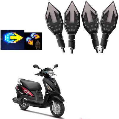 COMICAL Front, Rear LED Indicator Light for Suzuki Swish 125(Blue, Yellow)