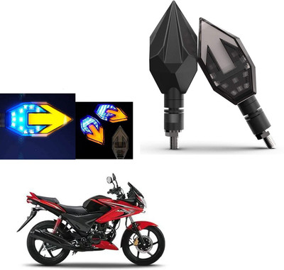 COMICAL Front, Rear LED Indicator Light for Honda CBF Stunner(Blue, Yellow)