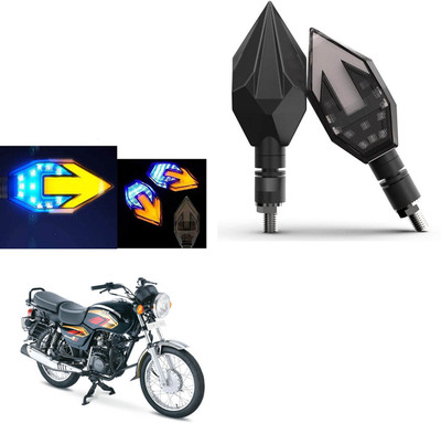 COMICAL Front, Rear LED Indicator Light for TVS Max 4R(Blue, Yellow)