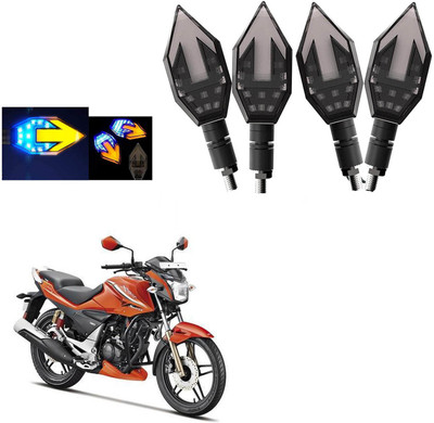 COMICAL Front, Rear LED Indicator Light for Hero Xtreme(Blue, Yellow)