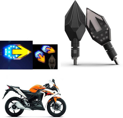COMICAL Front, Rear LED Indicator Light for Honda CBR 150R(Blue, Yellow)