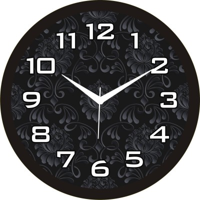 Hanshu Creation Analog 28 cm X 28 cm Wall Clock(Grey, With Glass, Standard)