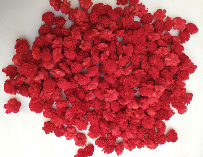 fab n Style Red Rose, Orchids Artificial Flower(1.3 inch, Pack of 150, Flower Bunch)