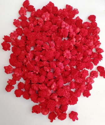 fab n Style Handmade Mini Dry Assorted 150 piece Red Rose Artificial Flower(31 inch, Pack of 150, Flower Bunch)