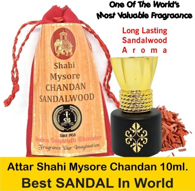 INDRA SUGANDH BHANDAR Shahi Mysore Sandal|Chandan Original & Pure Long Lasting Fragrance Herbal Attar(Sandalwood)