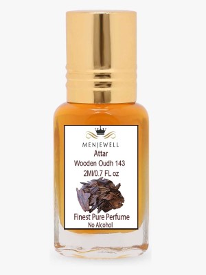 Menjewell Wooden Oudh 143 Long Lasting Attar/Perfume Herbal Attar(Oud (agarwood))