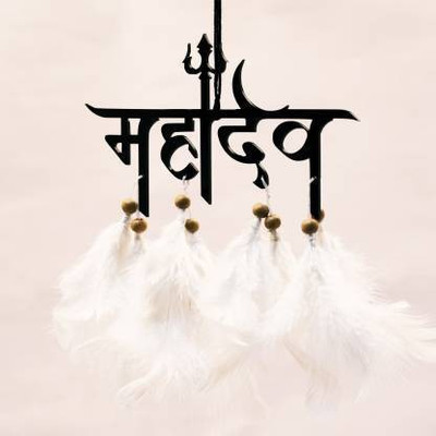 Lenriza Mahadev' Acrylic Car Hanging|Car Rear View Mirror Decor Ornament Accessories/Good Luck Charm Protection Interior Wall Hanging Showpiece Car Hanging Ornament(Pack of 1)