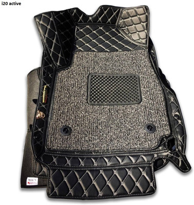 Autopreneurz Leather 7D Mat For  Hyundai i20 Active(Black)